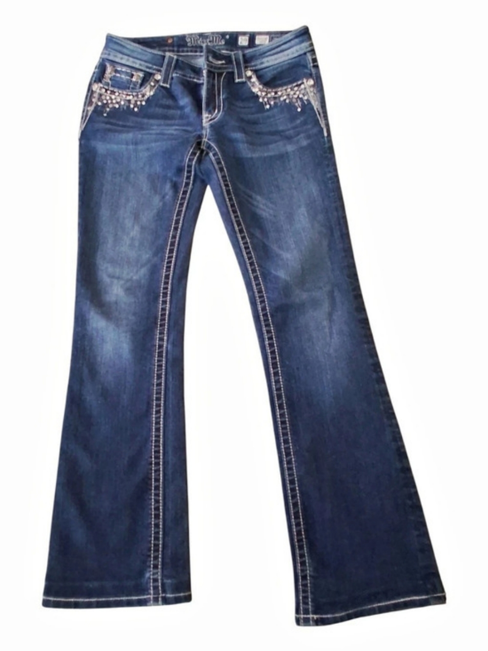 Miss Me Boot Cut Jeans Blue Waist 29